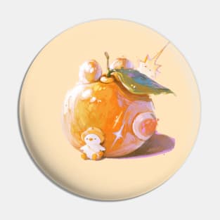 Happy Orange Pin