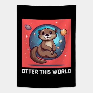 Otter this World | Otter Pun Tapestry