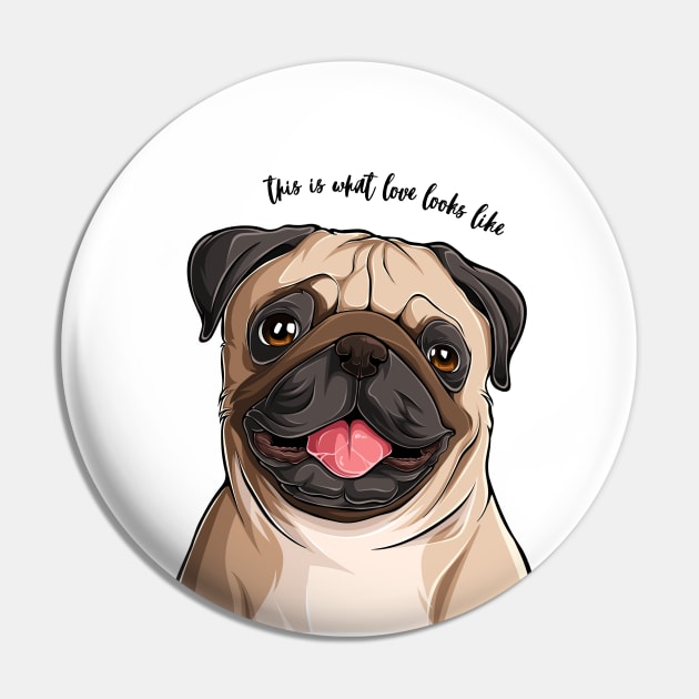 Pug Pug Owner Pug Dad Pug Mom Custom Pin by OnlyWithMeaning