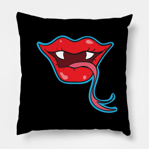 Snake Lips Pillow by Marina BH