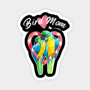 Parrot Bird Mom - Macaw Watercolor Magnet