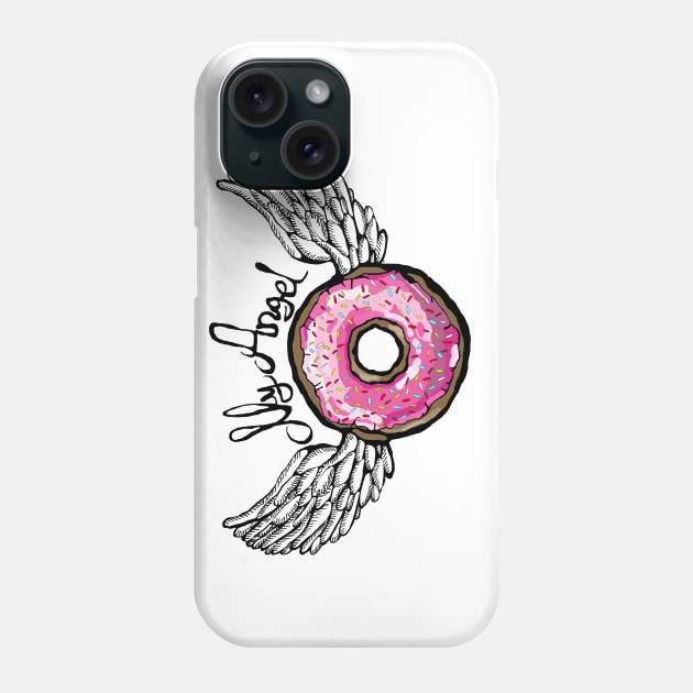 Doughnut Angel Phone Case by msmart