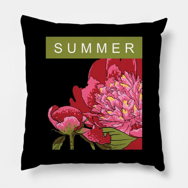 Summer #01 Pillow by Olga Berlet