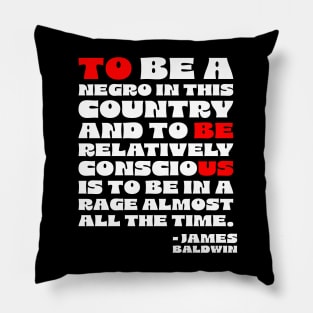 James Baldwin Quote Pillow