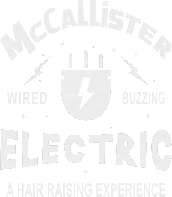 McCallister Electric. Wired, Buzzing, a Hair-Raising Experience Kids T-Shirt by Blended Designs
