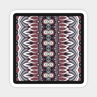 Ethnic Pattern with Mosaic Floral Motif Magnet