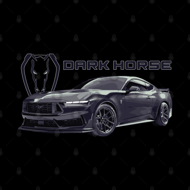 dark horse Mustang GT 5.0L V8 coyote engine Performance Car s650 by cowtown_cowboy