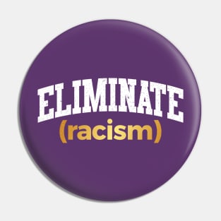 Eliminate Racism Pin