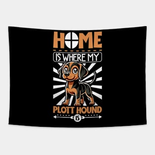 Home is with my Plott Hound Tapestry