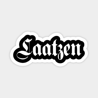 Laatzen written with gothic font Magnet