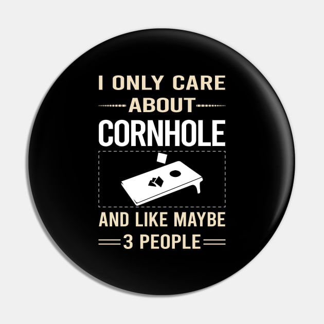 Funny 3 People Cornhole Pin by relativeshrimp