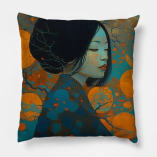Asian Abstract Pillow