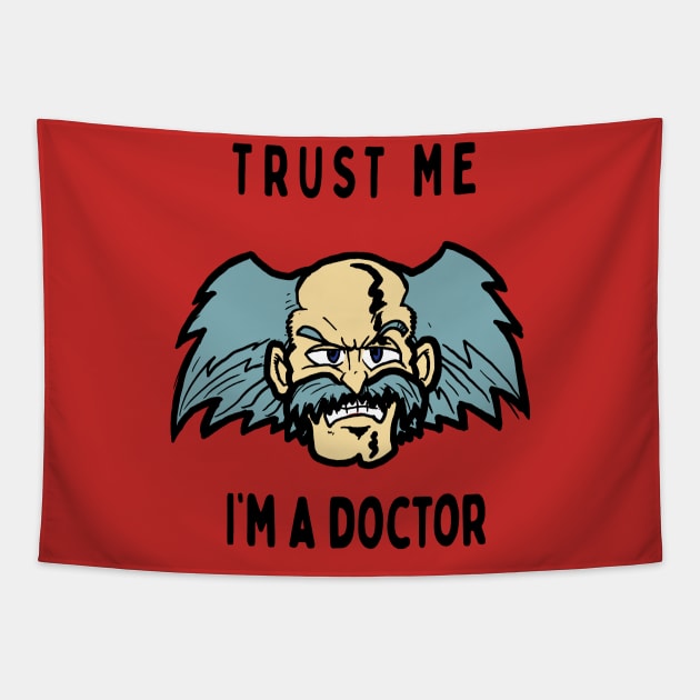 Trust Me, I'm a doctor; Wiley Tapestry by jonah block