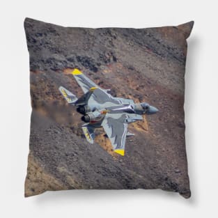 F-15 Eagle 75th Anniversary paint low-level Pillow