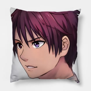 Pink Hair Anime Boy Pillow