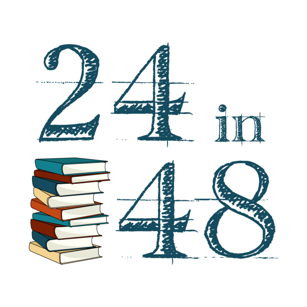 The 24in48 Logo by the24in48readathon