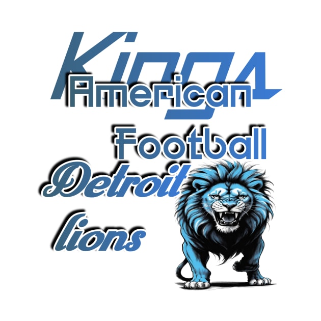 Detroit lions kings Football by Human light 