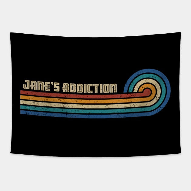 Jane’s Addiction - Retro Sunset Tapestry by Arestration