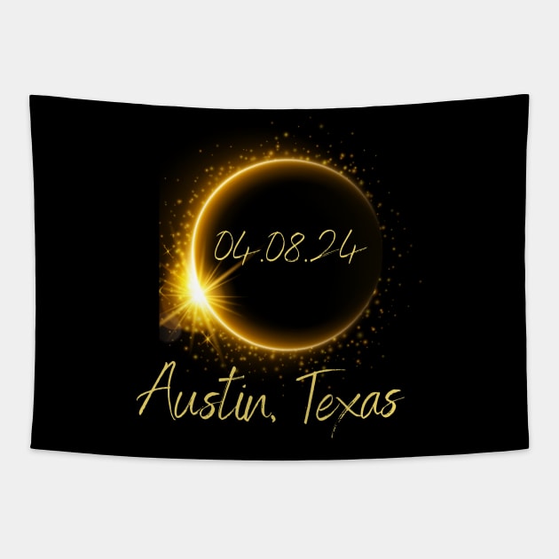 Austin Total Solar Eclipse Tapestry by Total Solar Eclipse