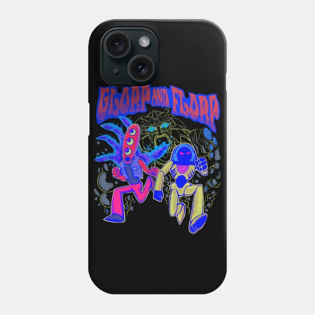 Run Like Hell- Electric Blue Colorway Phone Case by Mind Reaper