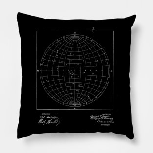 Star Finder Vintage Patent Drawing Pillow