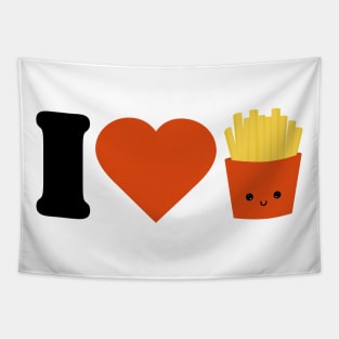 I love french fries Kawaii design Tapestry