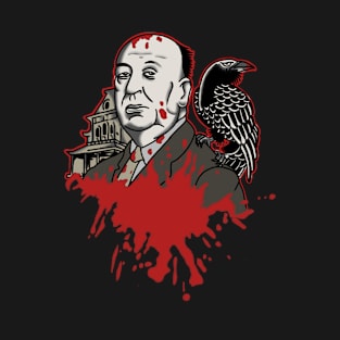 alfred Hitchcock terror horrror clasic movie T-Shirt