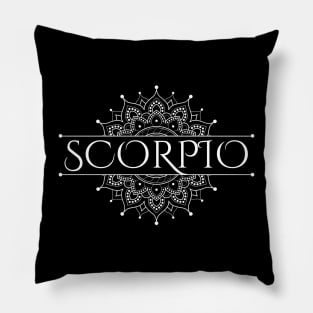 Scorpio Mandala Pillow