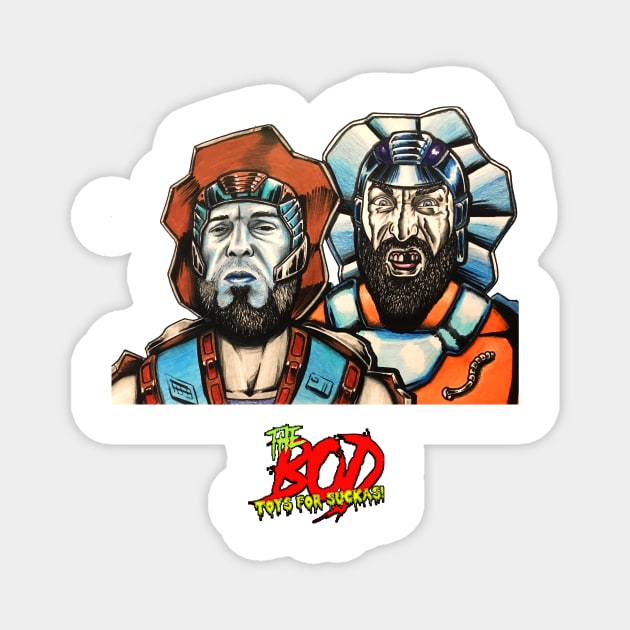 Stonedar and rockon Magnet by BOD Toys4Suckas