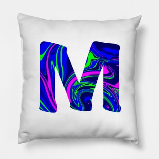 Marbled M Pillow