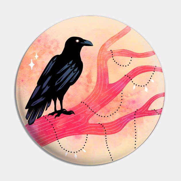 Raven Moon Pin by DearTreehouse