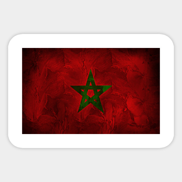 Moroccan Flag Wallpaper Morocco Sticker Teepublic
