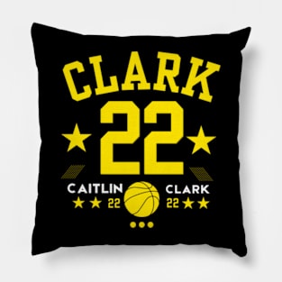 Clark 22 Caitlin Clark 22 white color Pillow