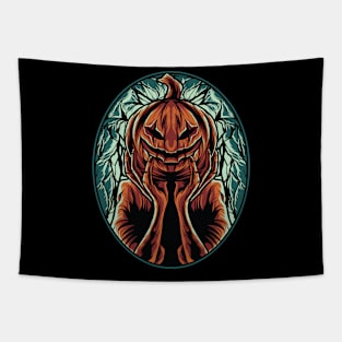 Halloween Illustration Tapestry