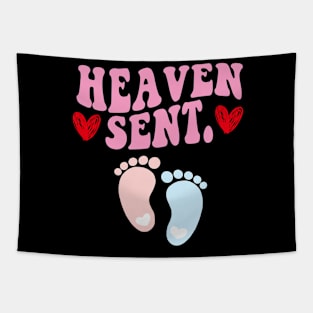 Heaven Sent Pregnancy Announcement Tapestry