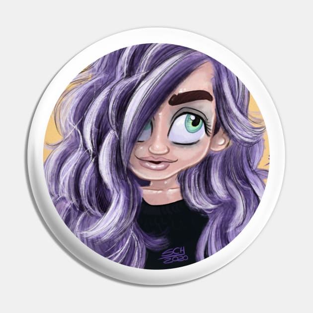 Purple Girl Pin by Schink