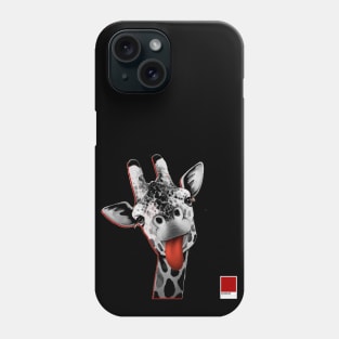 GIRAFFE RED - white full  by COLORBLIND WorldView Phone Case