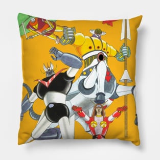 GreatMazingerVsJeeg noBackground Pillow