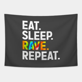 Eat Sleep Rave Repeat Tapestry