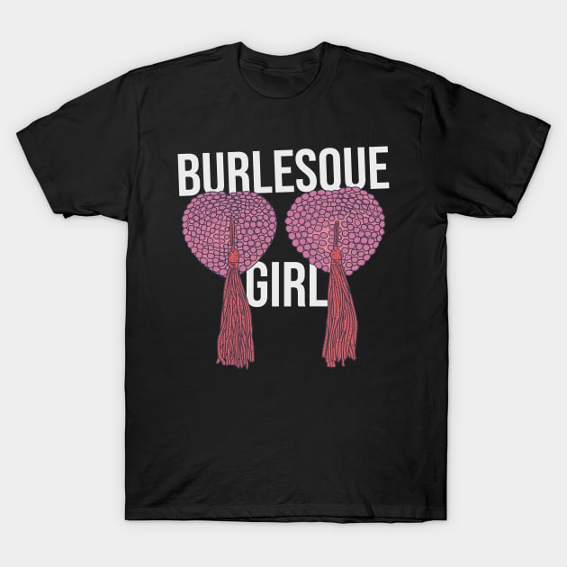 Burlesque - Burlesque Girl Text - Nipple Tassels - Burlesque - Sticker