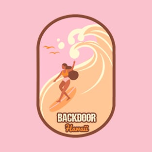 Backdoor surf girl T-Shirt