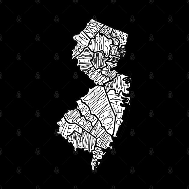 New Jersey map by calenbundalas
