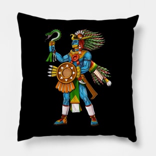 Aztec God Huitzilopochtli Pillow