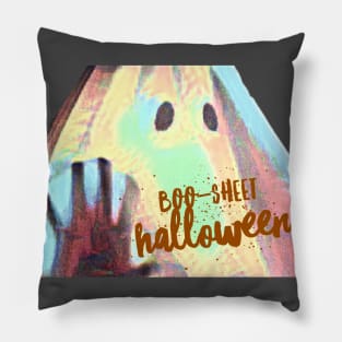 Boo-sheet Halloween Pillow