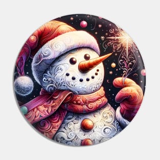 Discover Frosty's Wonderland: Whimsical Christmas Art Featuring Frosty the Snowman for a Joyful Holiday Experience! Pin