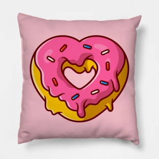 Love Doughnut Cream Cartoon Pillow