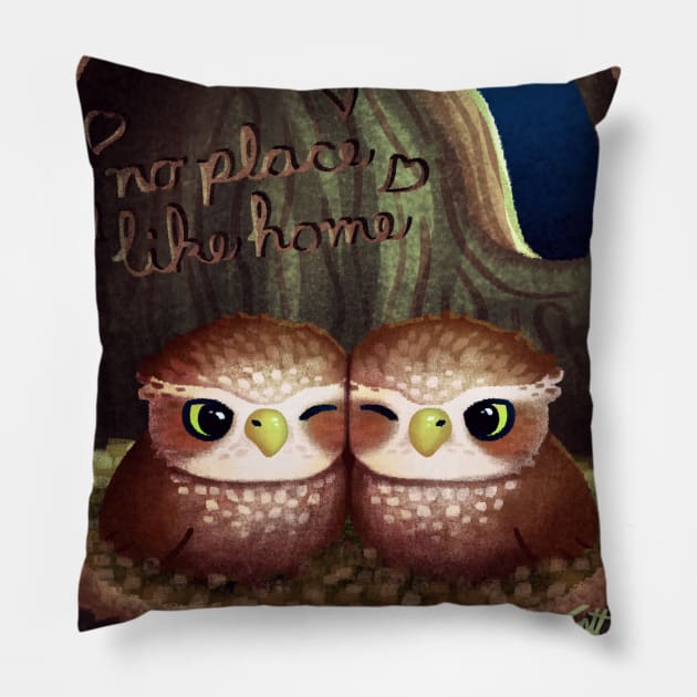 Little Owl Nest Pillow by knitetgantt