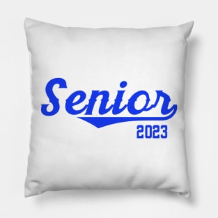 Senior 2023 with Swooping Text Pillow