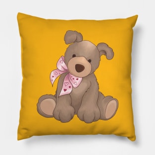 Cute dog cuddly toy children motive Pillow