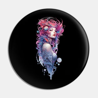 Cyberypunk Celestial Beauty Pin